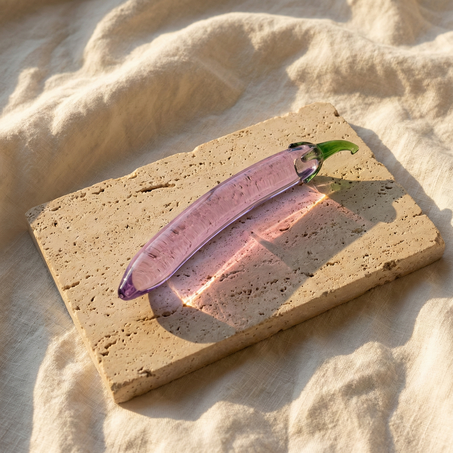 THE NIGHTSHADE | Luxury Amethyst Glass Dildo