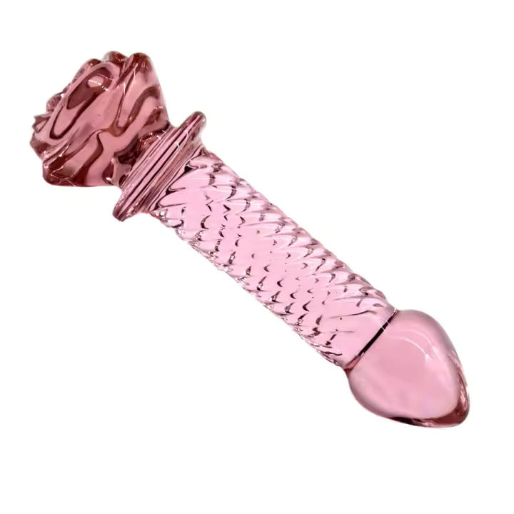 Close-up of The Rosé's base, showing the intricate petal texture designed for grip and external stimulation."